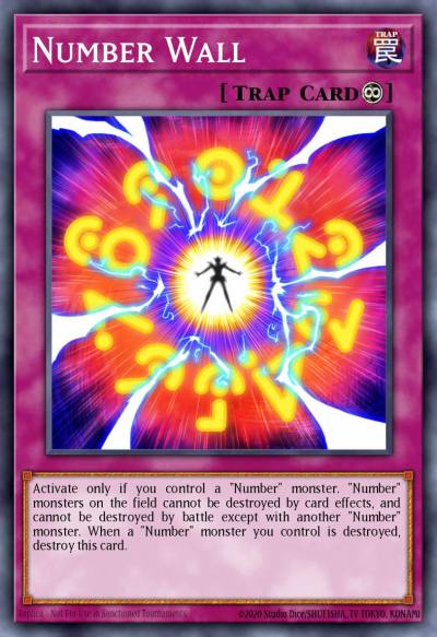 Number Wall Secret Rare NUMH-EN058 Number Hunters Yugioh card