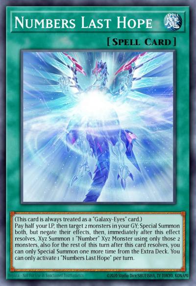 Numbers Last Hope Ultra Rare BLMR-EN004 Battles of Legend Monstrous Revenge Yugioh card
