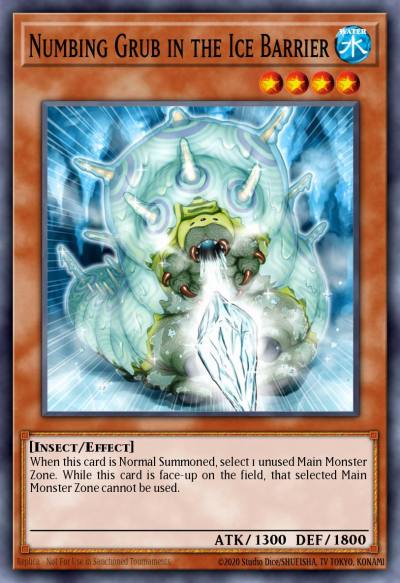 Numbing Grub in the Ice Barrier Duel Terminal Rare Parallel Rare DT01-EN066 Duel Terminal 1 Yugioh card