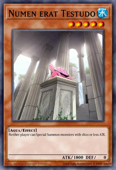 Numen erat Testudo Short Print ORCS-EN038 Order of Chaos Yugioh card
