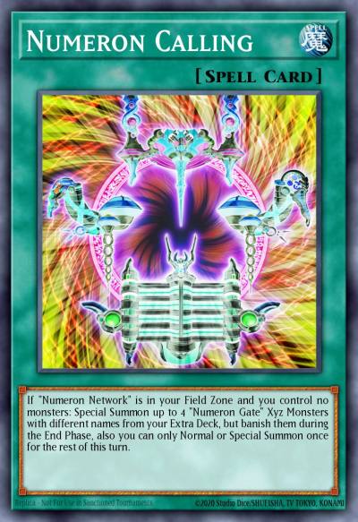 Numeron Calling Secret Rare BLAR-EN027 Battles of Legend Armageddon Yugioh card