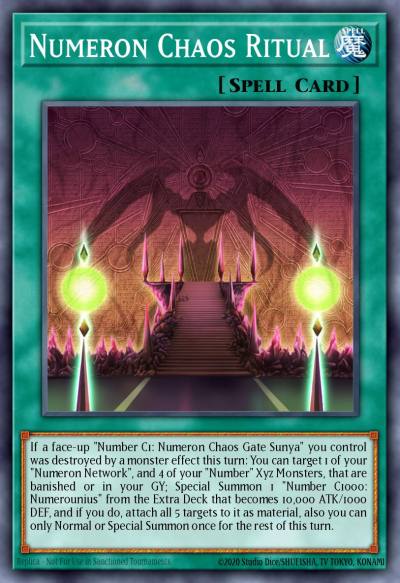 Numeron Chaos Ritual Premium Gold Rare MGED-EN050 Maximum Gold El Dorado Yugioh card