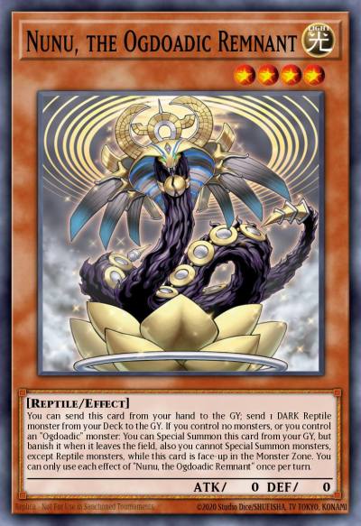 Nunu the Ogdoadic Remnant Super Rare ANGU-EN001 Ancient Guardians Yugioh card