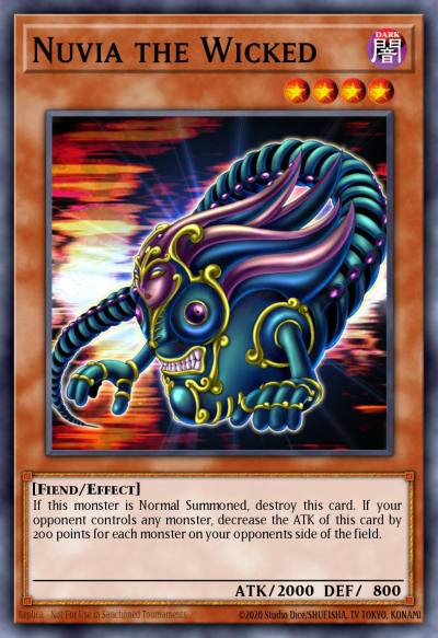 Nuvia the Wicked Common DB1-EN216 Dark Beginning 1 Yugioh card