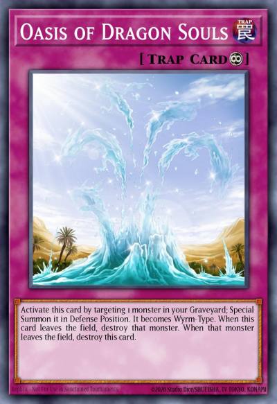 Oasis of Dragon Souls Super Rare OP03-EN013 OTS Tournament Pack 3 Yugioh card