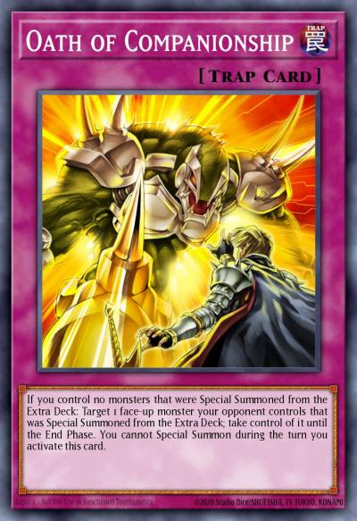 Oath of Companionship Rare LVAL-EN079 Legacy of the Valiant Yugioh card