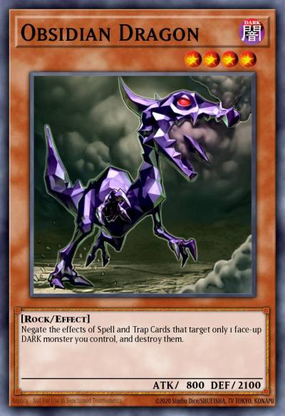 Obsidian Dragon Common PTDN-EN023 Phantom Darkness Yugioh card