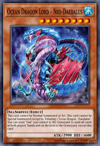 Ocean Dragon Lord - Neo-Daedalus Ultra Rare SD4-EN001 Structure Deck Fury from the Deep Yugioh card