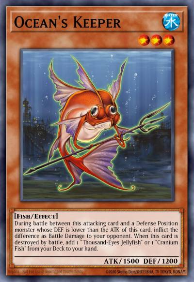 Oceans Keeper Rare TAEV-EN081 Tactical Evolution Yugioh card