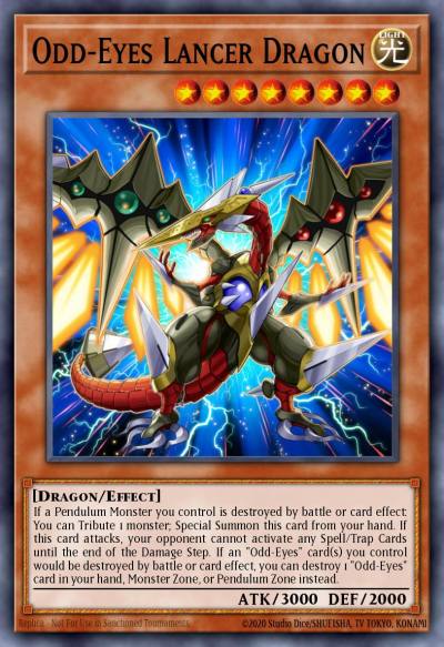 Odd-Eyes Lancer Dragon Ultra Rare BLLR-EN001 Battles of Legend Lights Revenge Yugioh card