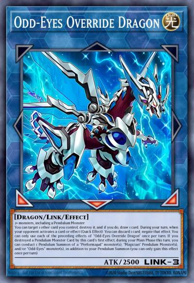 Odd-Eyes Override Dragon New LAVD-ENO38 Legendary Arc-V Decks Yugioh card