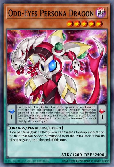 Odd-Eyes Persona Dragon Secret Rare BLCR-EN074 Battles of Legend Crystal Revenge Yugioh card