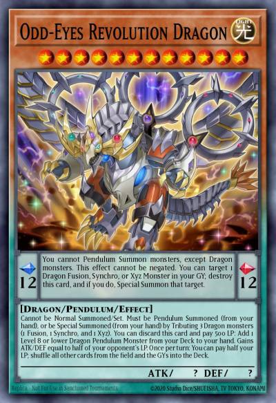 Odd-Eyes Revolution Dragon Ultra Rare MP21-EN157 2021 Tin of Ancient Battles Yugioh card