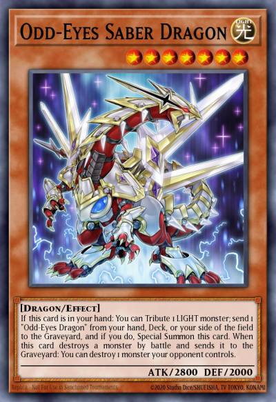 Odd-Eyes Saber Dragon Ultra Rare YS15-ENY00 2-Player Starter Deck Yuya & Declan Yugioh card