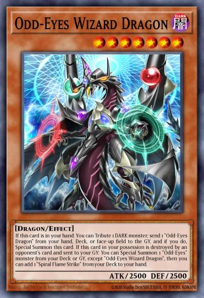 Odd-Eyes Wizard Dragon Rare LED6-EN046 Legendary Duelists Magical Hero Yugioh card