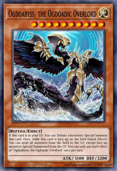 Ogdoabyss the Ogdoadic Overlord Collector's Rare ANGU-EN009 Ancient Guardians Yugioh card