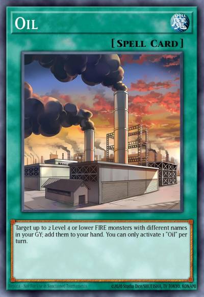 Oil Secret Rare BLTR-EN026 Battles of Legend Terminal Revenge Yugioh card