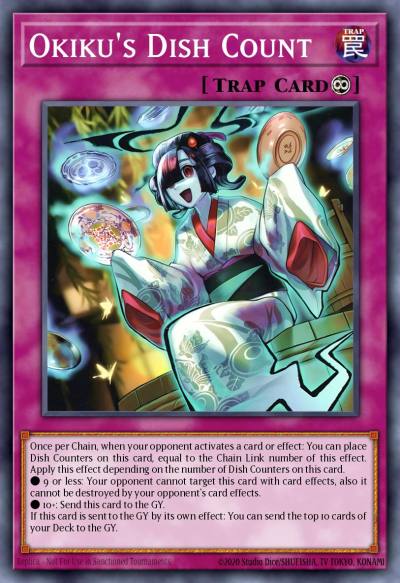 Okikus Dish Count Common DOOD-EN080 Doom of Dimensions Yugioh card