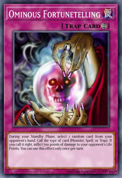Ominous Fortunetelling Common DB2-EN203 Dark Beginning 2 Yugioh card