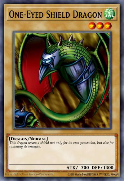 One-Eyed Shield Dragon Common LOB-087 Legend of Blue Eyes White Dragon Yugioh card