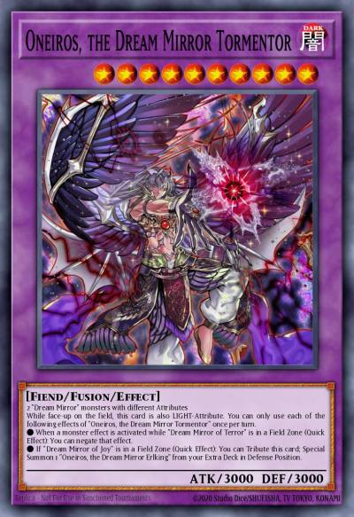 Oneiros the Dream Mirror Tormentor Super Rare BLVO-EN042 Blazing Vortex Yugioh card