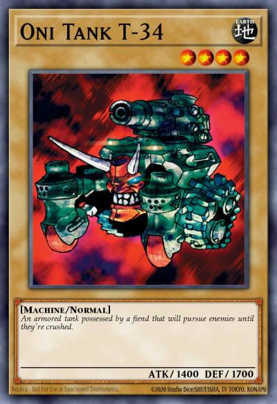 Oni Tank T-34 Common PSV-059 Pharaohs Servant Yugioh card