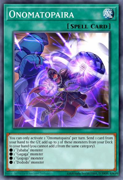 Onomatopaira Rare LVAL-EN067 Legacy of the Valiant Yugioh card