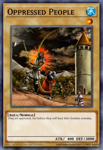 Oppressed People Common DR1-EN057 Dark Revelation Volume 1 Yugioh card