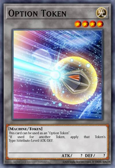 Option Token Super Rare OP20-EN027 OTS Tournament Pack 20 Yugioh card