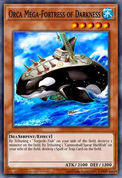 Orca Mega-Fortress of Darkness Rare DR2-EN085 Dark Revelation Volume 2 Yugioh card