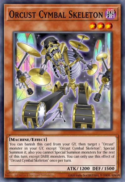 Orcust Cymbal Skeleton Ultra Rare BLMM-EN084 Battles of Legend Monster Mayhem Yugioh card