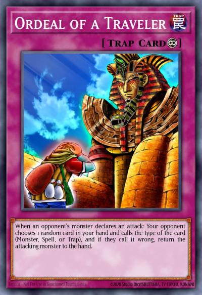 Ordeal of a Traveler Common DB-EN59 Dark Beginning 2 Yugioh card