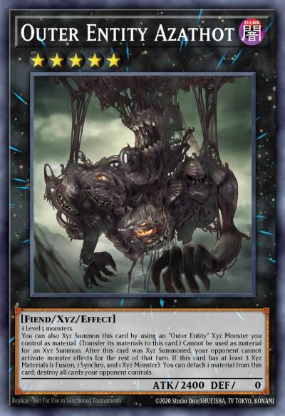 Outer Entity Azathot Secret Rare SHVA-EN018 Shadows in Valhalla Yugioh card