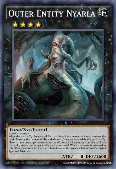 Outer Entity Nyarla Secret Rare SHVA-EN017 Shadows in Valhalla Yugioh card