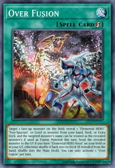 Over Fusion Ultra Rare MP23-EN137 25th Anniversary Tin Dueling Heroes Mega Pack Yugioh card