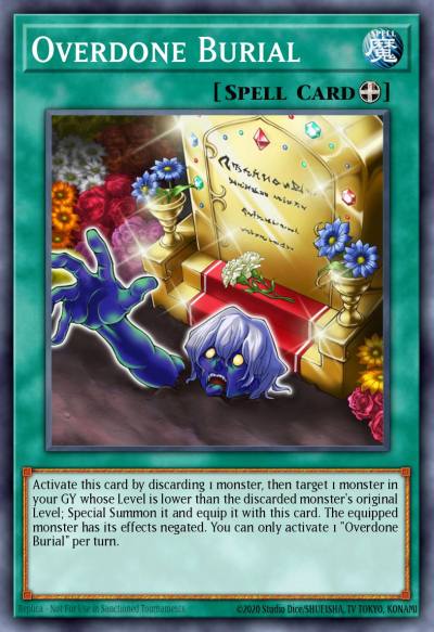 Overdone Burial Secret Rare MP18-EN143 2018 Mega-Tin Mega Pack Yugioh card