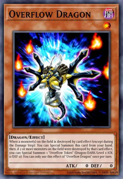 Overflow Dragon Common DANE-EN004 Dark Neostorm Yugioh card