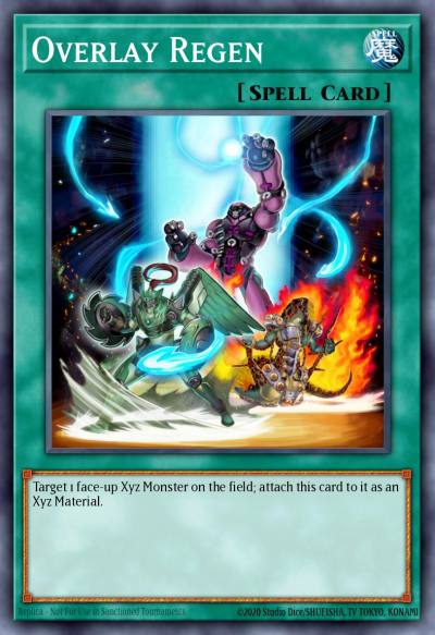 Overlay Regen Super Rare AMDE-EN056 Amazing Defenders Yugioh card