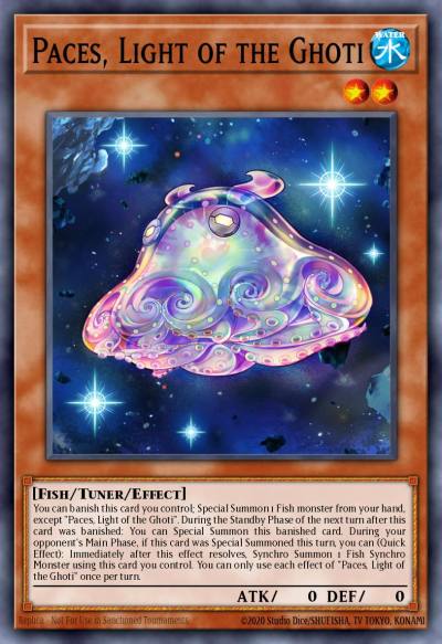 Paces Light of the Ghoti Ultra Rare POTE-EN086 Power of the Elements Yugioh card