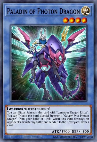 Paladin of Photon Dragon Rare LVAL-EN045 Legacy of the Valiant Yugioh card
