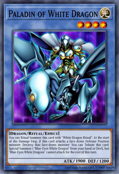Paladin of White Dragon Super Rare DR1-EN081 Dark Revelation Volume 1 Yugioh card