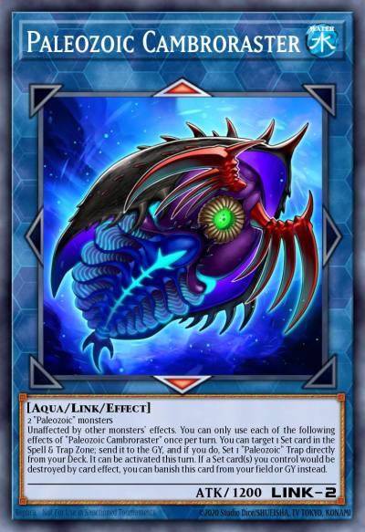 Paleozoic Cambroraster Super Rare MP22-EN088 2022 Tin of the Pharaohs Gods Yugioh card