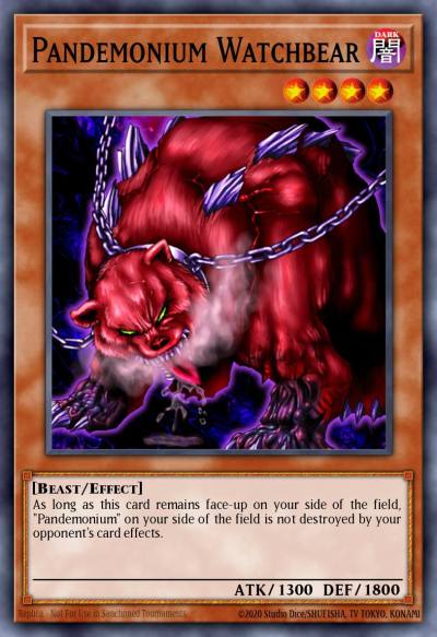 Pandemonium Watchbear Common DCR-058 Dark Crisis Yugioh card
