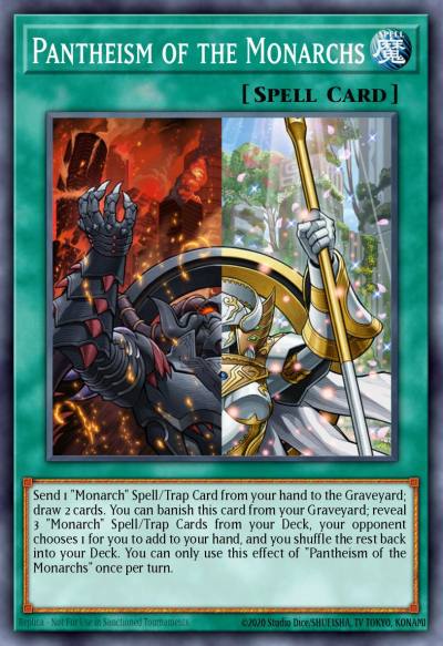Pantheism of the Monarchs Super Rare SR01-EN023 Emperor of Darkness Structure Deck Yugioh card