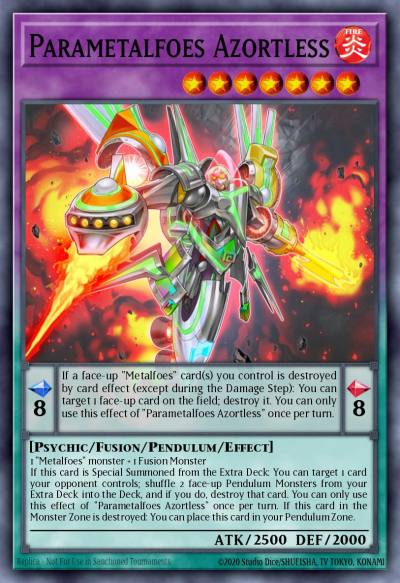 Parametalfoes Azortless Common MP22-EN022 2022 Tin of the Pharaohs Gods Yugioh card