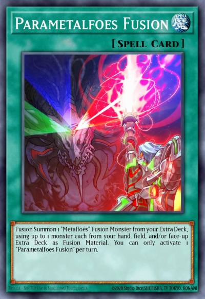 Parametalfoes Fusion Rare MP22-EN035 2022 Tin of the Pharaohs Gods Yugioh card