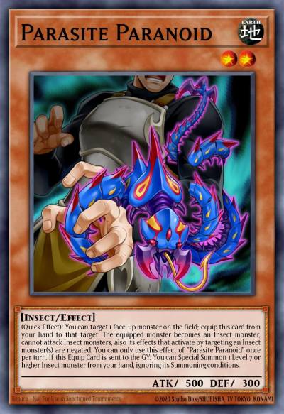 Parasite Paranoid Rare LED2-EN007 Legendary Duelists Ancient Millennium Yugioh card