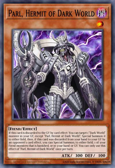 Parl Hermit of Dark World Super Rare SR13-EN003 Structure Deck Dark World Yugioh card