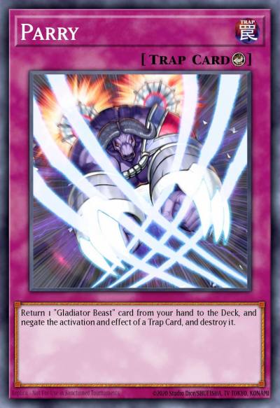 Parry Common GLAS-EN072 Gladiators Assault Yugioh card