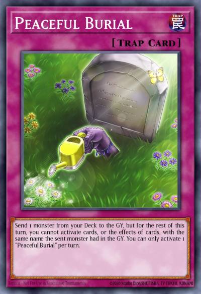 Peaceful Burial Ultra Rare MP20-EN196 2020 Tin of Lost Memories Mega Pack Yugioh card